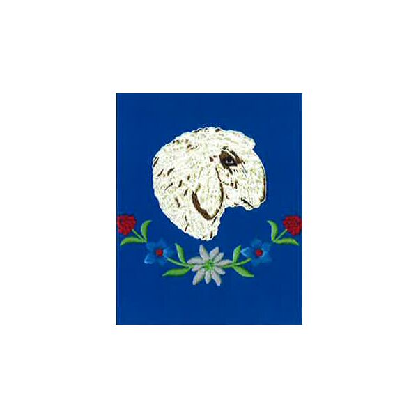 Tiroler Schurz Schaf mit Blume