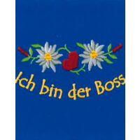 Grembiule tirolese per bambini "Ich bin der Boss"