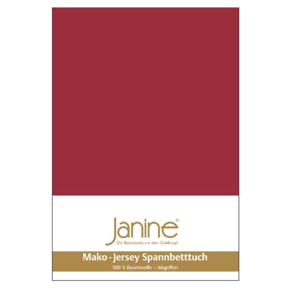 Spannbetttuch Mako-Feinjersey 5007 granat