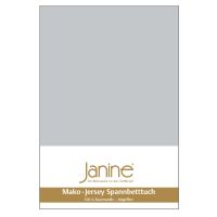 Spannbetttuch Mako-Feinjersey 5007 silber 150x200 cm
