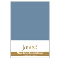 Lenzuolo angoli Mako-Jersey fine 5007 blu denim 180x200 cm