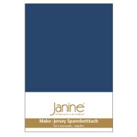 Lenzuolo angoli Mako-Jersey fine 5007 blu marino 100x200 cm