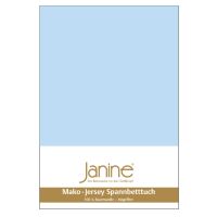 Lenzuolo angoli Mako-Jersey fine 5007 blu chiaro 150x200 cm